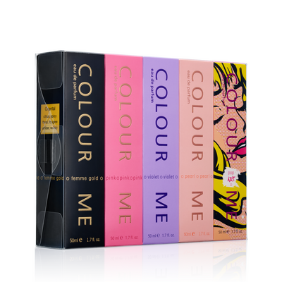 Colour Me Femme Gold/Pink/Violet/Pearl/Pop Art Eau de Parfum5-Pack5 x 50ml