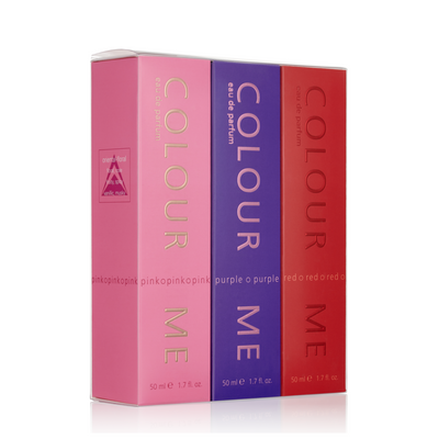 COLOUR ME Pink, Purple, Red - 50ml EDP Triple Set