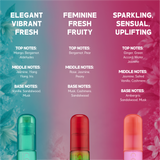 COLOUR ME Colours, Neon Pink, Aqua - 50ml Triple Pack EDP