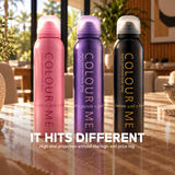 Colour Me Pink/Purple/Gold FemmeBody SprayTriple Pack3 x 150 ml