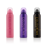 Colour Me Pink/Purple/Gold FemmeBody SprayTriple Pack3 x 150 ml