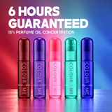 Colour Me Dark Red, Purple, Neon Pink, Aqua, Indigo - 50ml Quin Pack