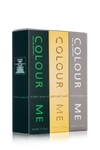 COLOUR ME Dark Green, Homme Gold, Silver Sport - 50ml Triple Pack EDP