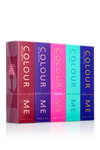 Colour Me Dark Red, Purple, Neon Pink, Aqua, Indigo - 50ml Quin Pack